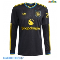 Camisa de time de futebol Manchester United Replicas 3º Equipamento 2025-26 Manga Comprida